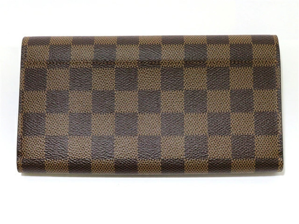 Louis Vuitton AH Sarah Long Wallet Portefeuille Damier Brown